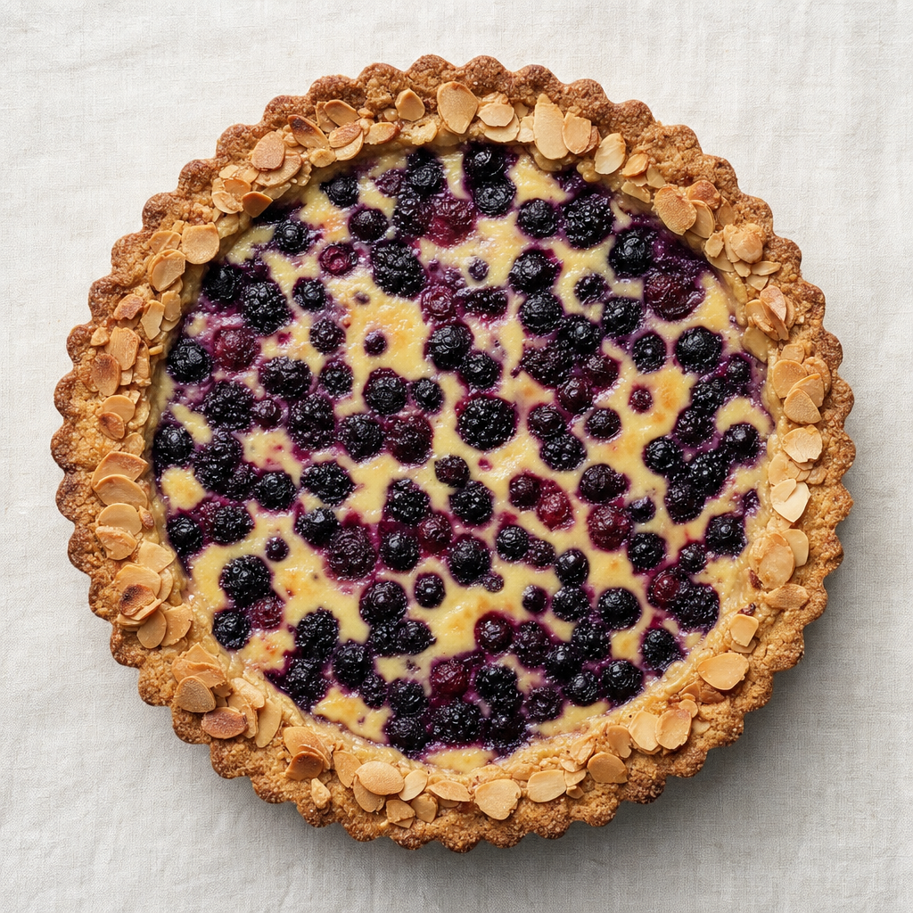 Wild berry tart