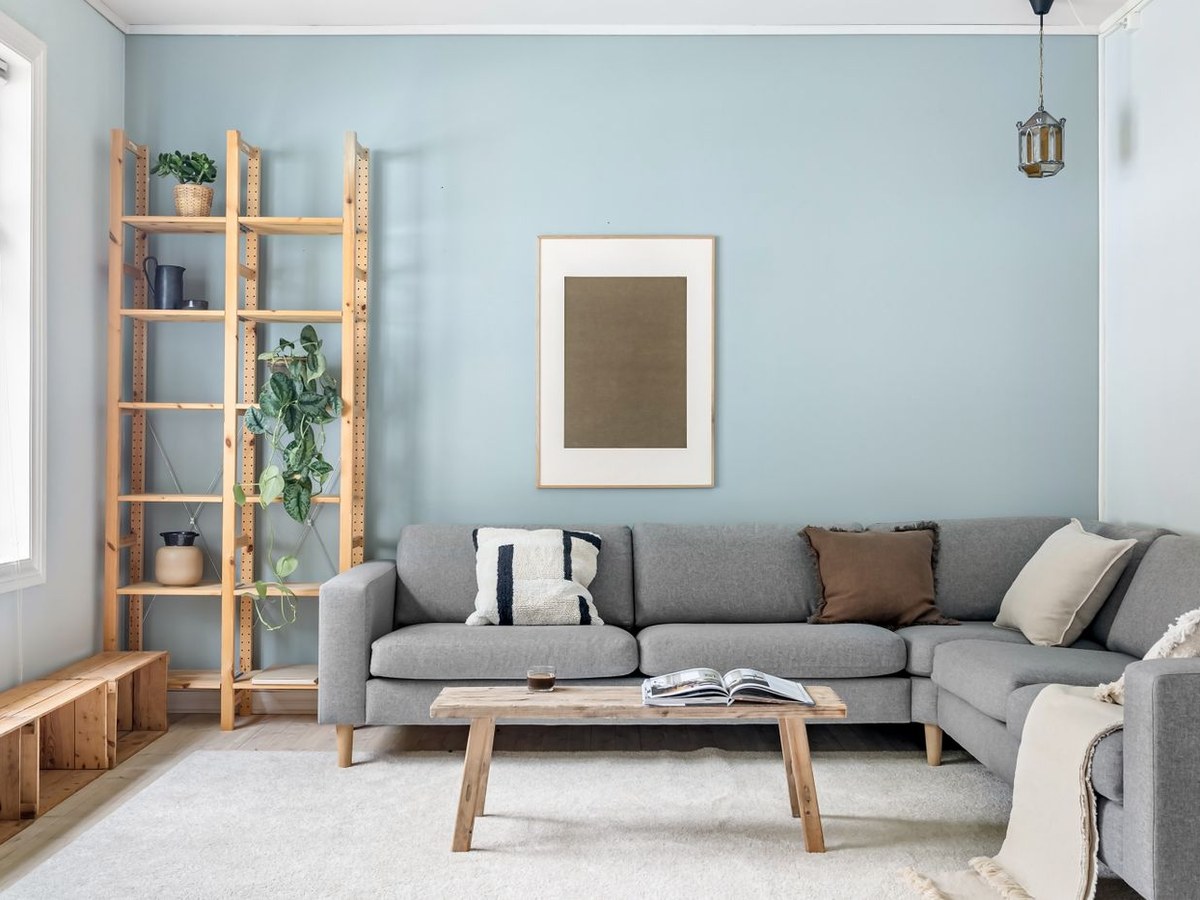 A bright, freshly cleaned living room