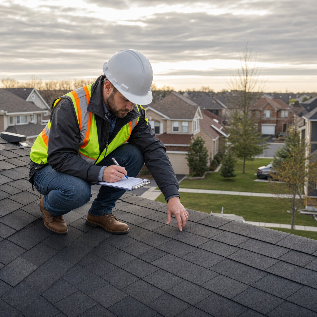 Roof inspection with professional assessment and report
